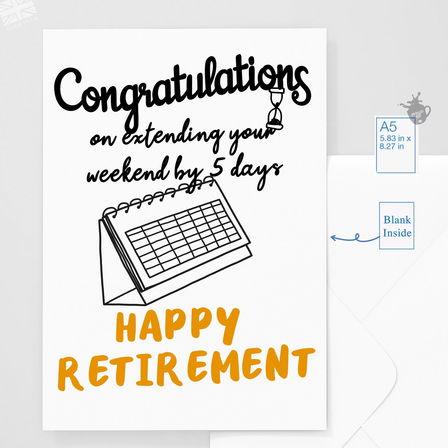 retirement card "congratulations" funny gift card for a leaving, retiring colleague