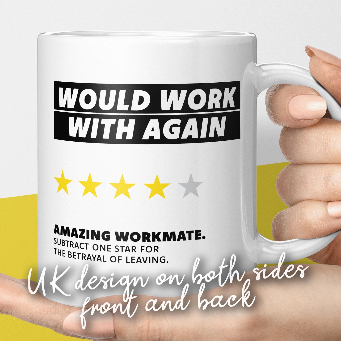 Funny would work with again leaving gifts, humorous gift for worker/colleague leaving office/work