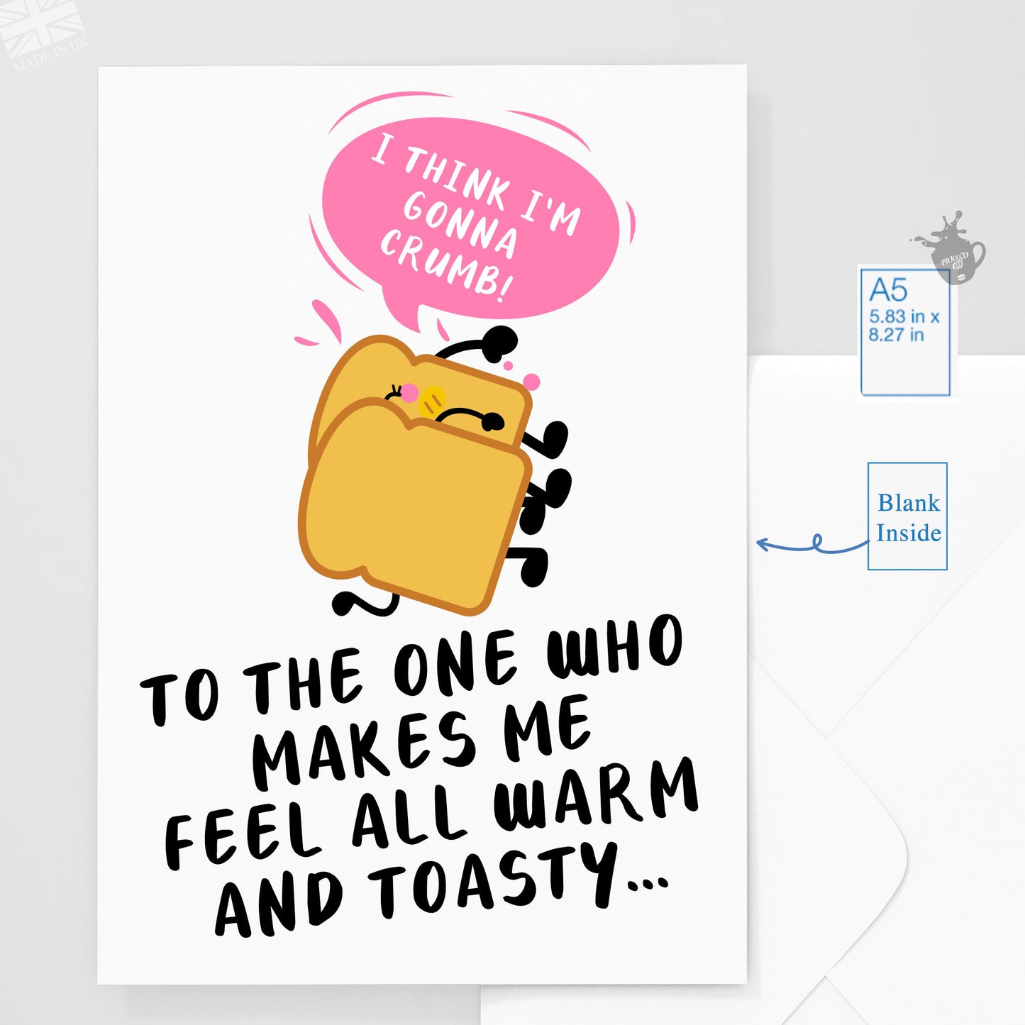 funny rude "crumb" card for him or her, funny cheap gift