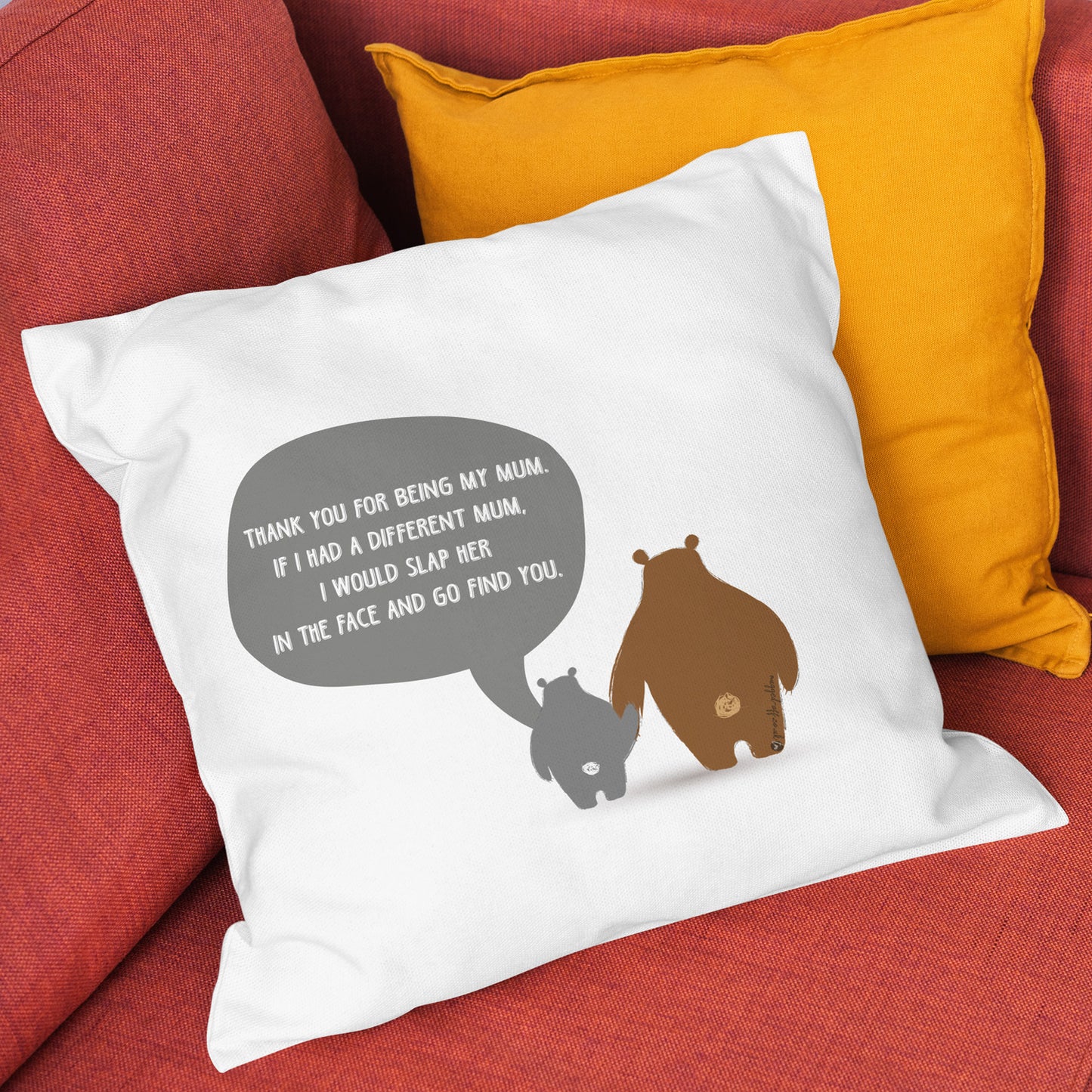Funny mum gift pillow cover, only cover, no pillow