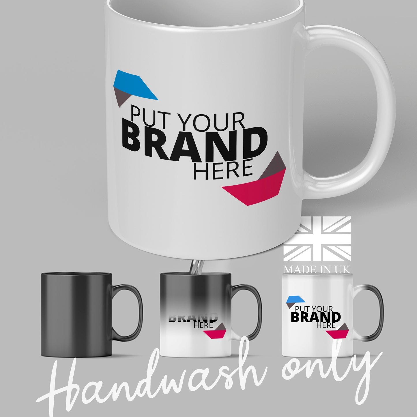 Branded Mugs (Magic Colour Change) - Fully Inclusive Pricing Full Colour Both Sides &  Free Delivery