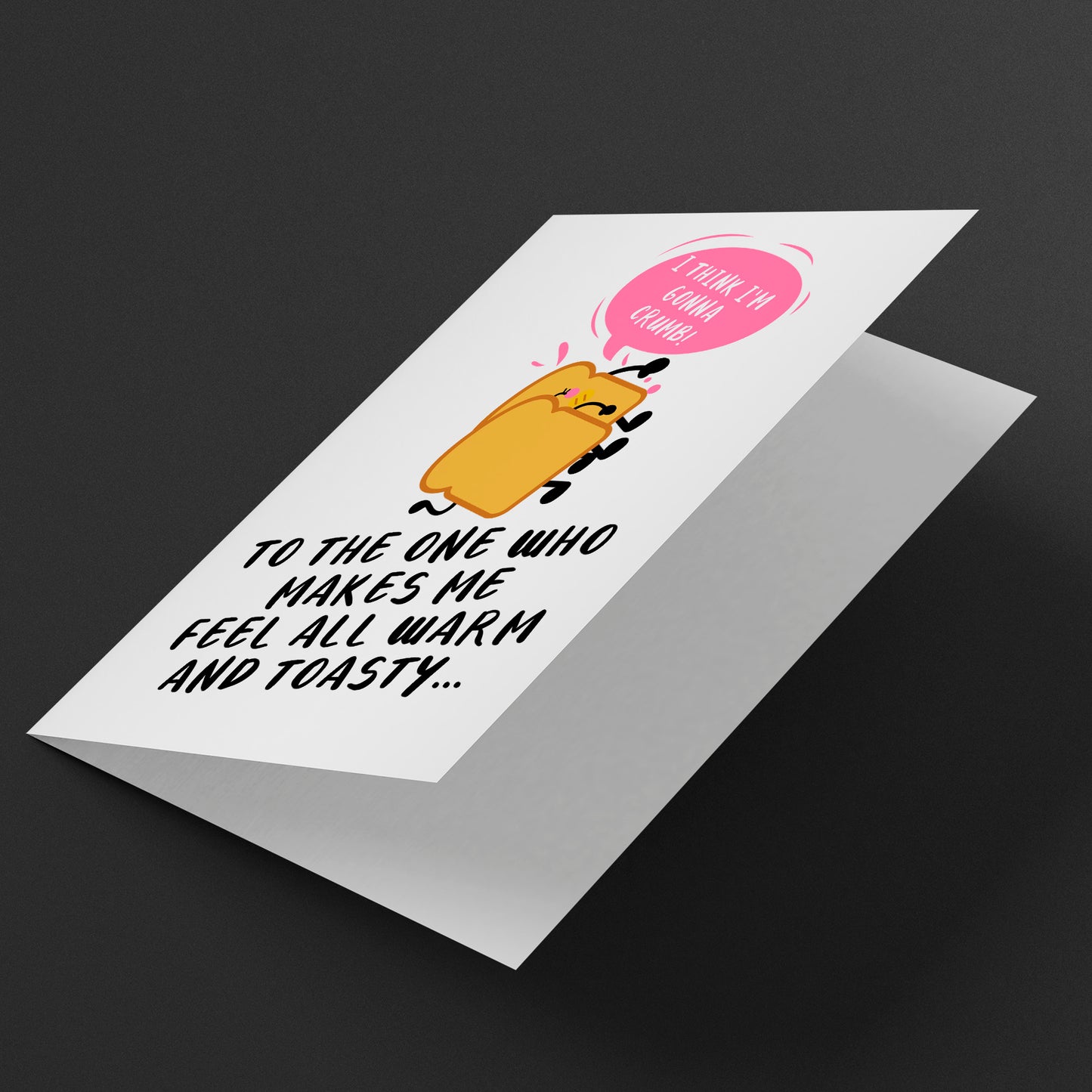 funny rude "crumb" card for him or her, funny cheap gift