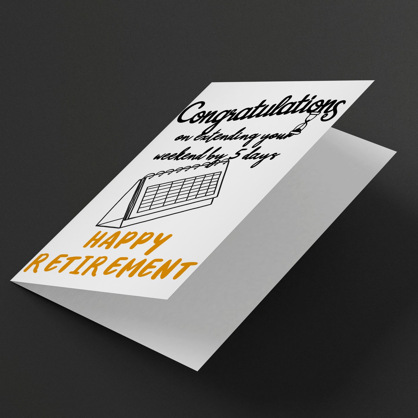 retirement card "congratulations" funny gift card for a leaving, retiring colleague