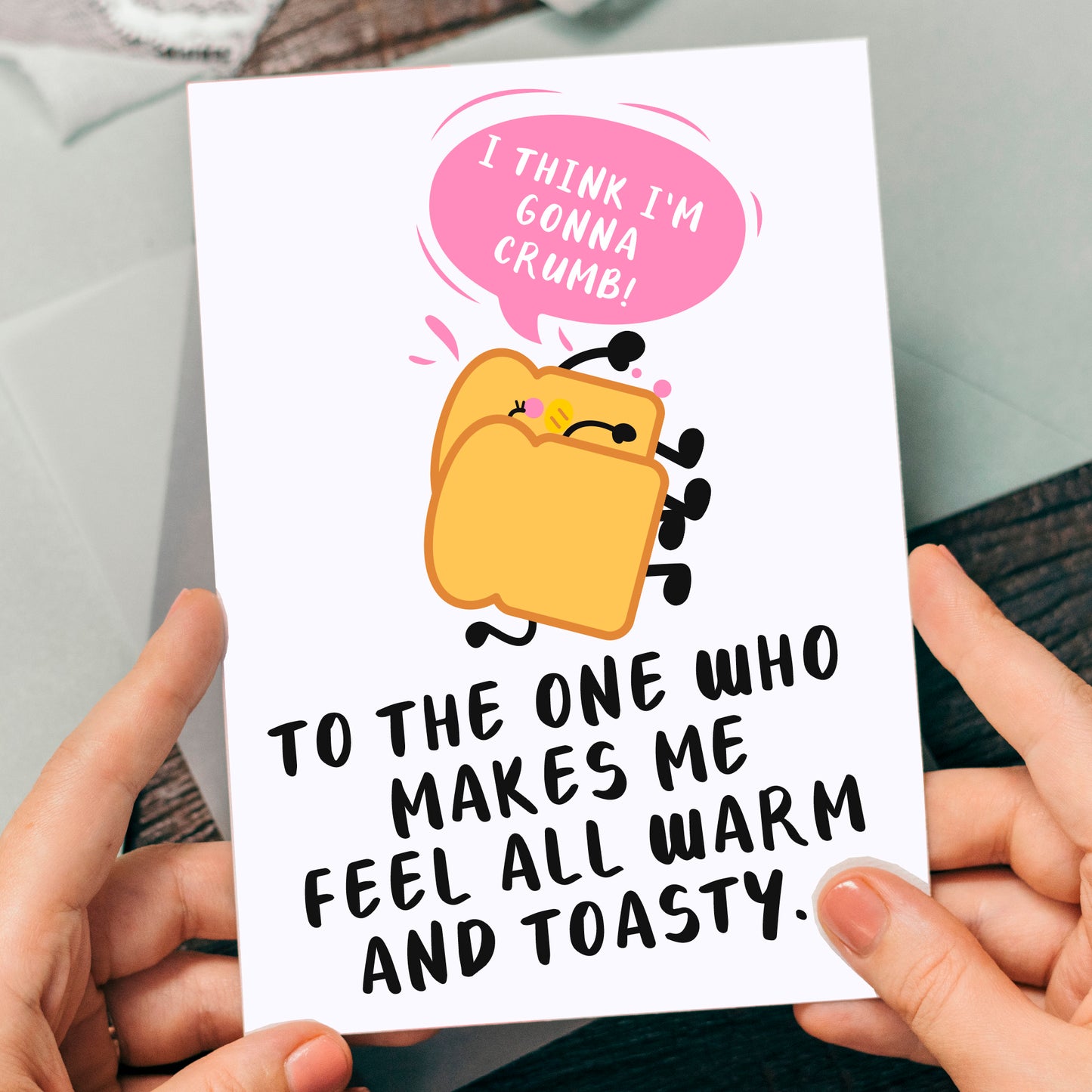funny rude "crumb" card for him or her, funny cheap gift