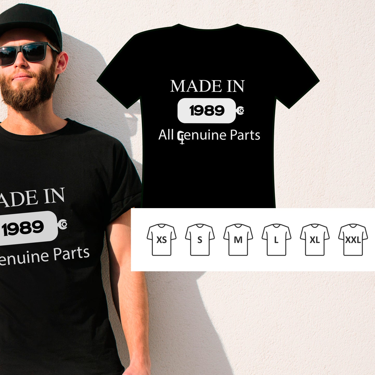 Dad Birthday Gifts, Birthday T Shirt Made in date cool fathers day presents