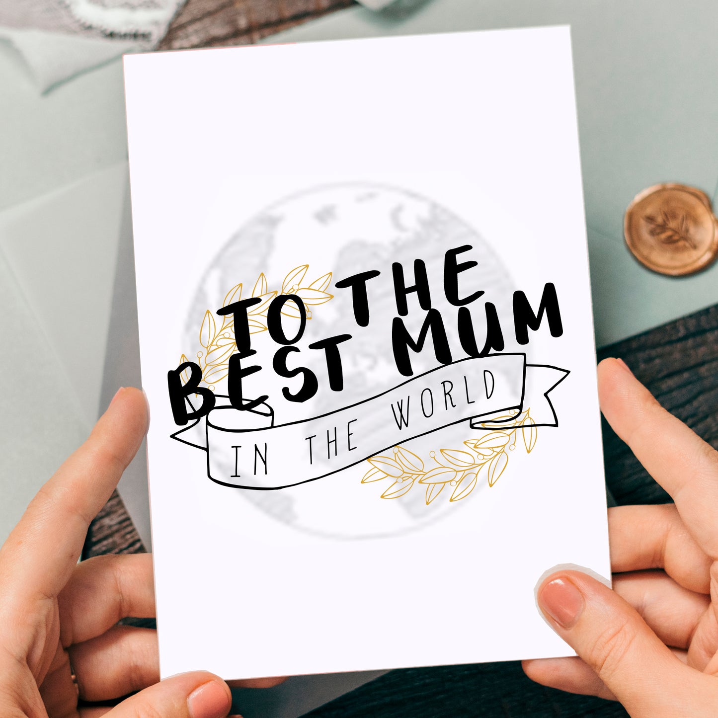 Best mum in world card, cheap gift for mum for mothers day or birthday