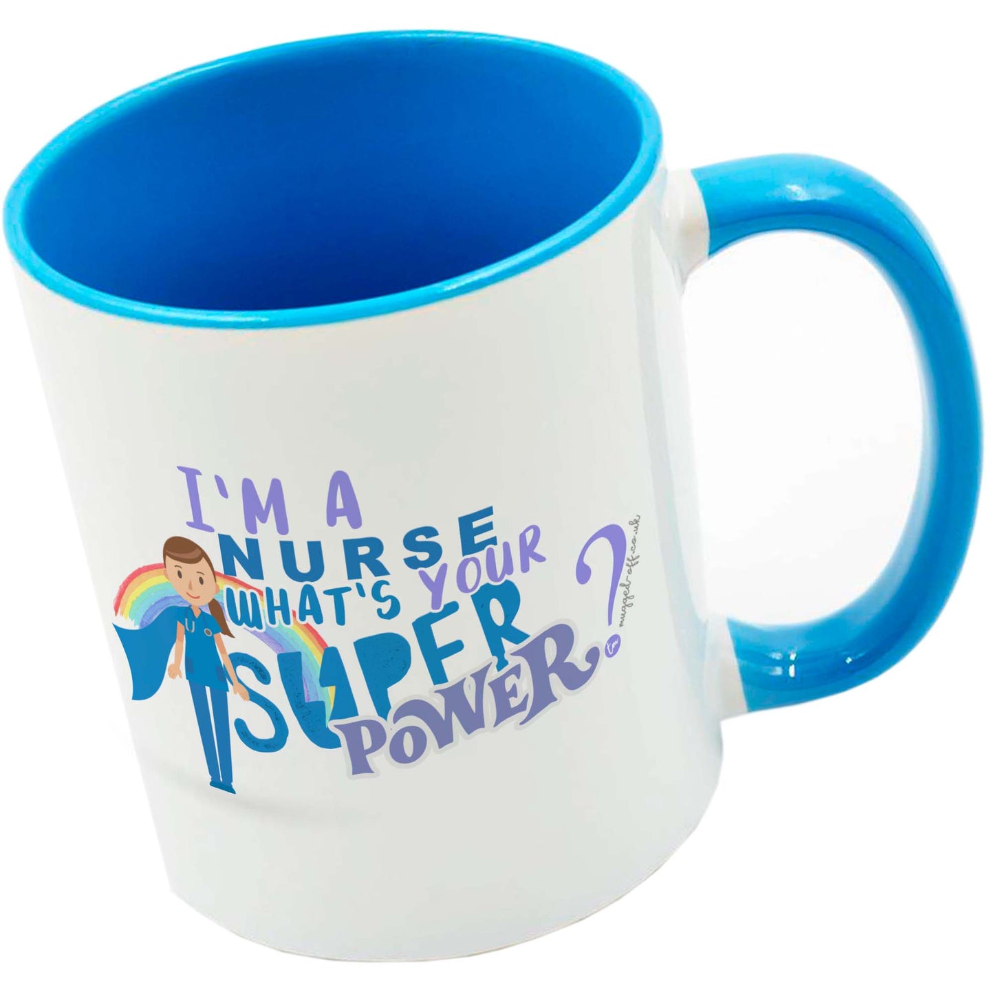 Nurse blue mug gift for a nurse "what's your super power"