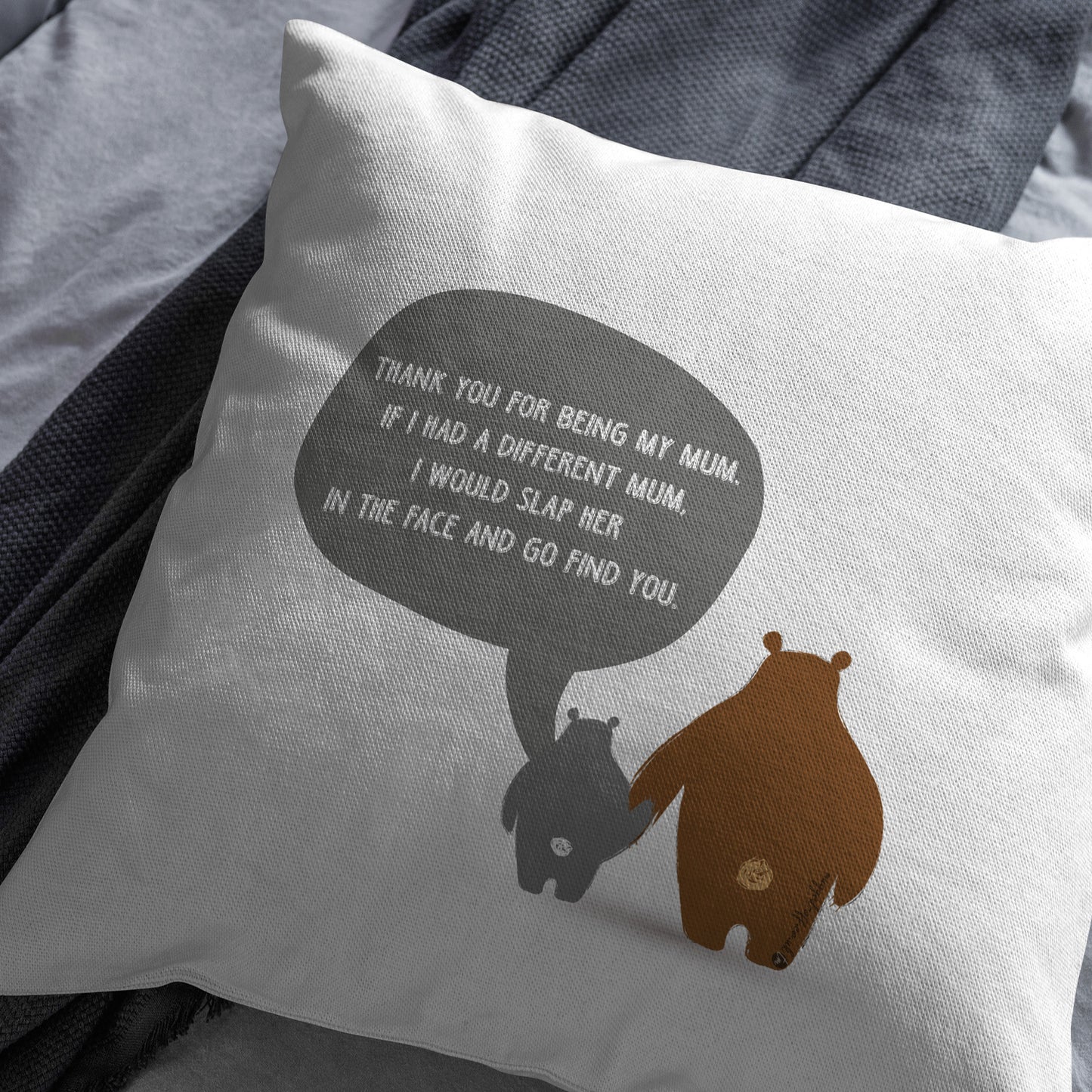 Funny mum gift pillow cover, only cover, no pillow