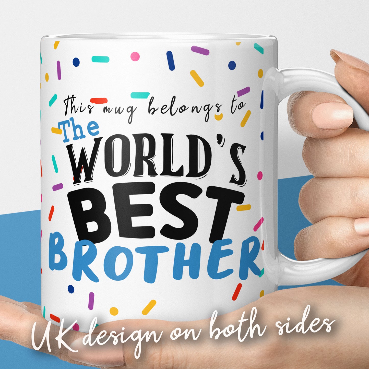 Worlds best brother mug gift, cheap gift for brother
