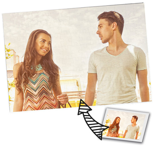 Personalised Jigsaw Puzzle - Own Photo Puzzle A4 size Ideal, Valentines Day Gift, Mothers Day Present, Fathers Day Jigsaw Puzzle