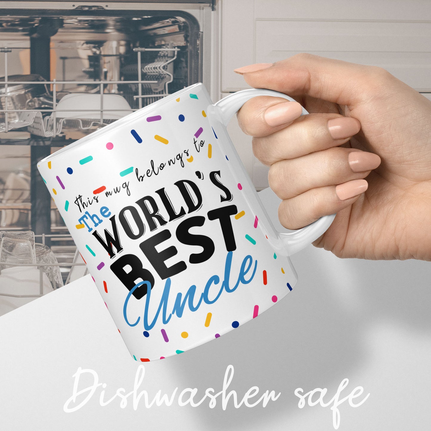 Worlds best uncle mug, thoughtful coffee mug gift for an uncle