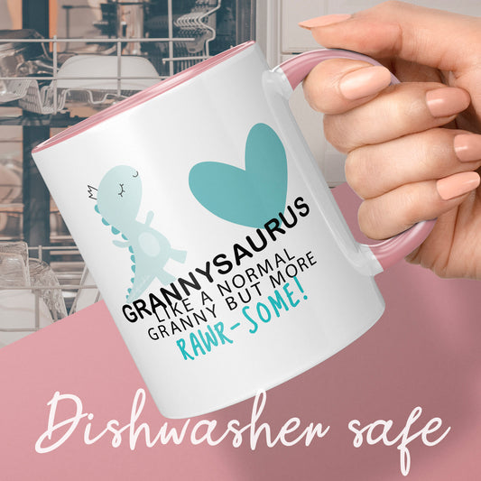 Grannysaurus Mug Cute Gifts for Granny Ideal for Granny Christmas Present Or Granny Birthday Gifts