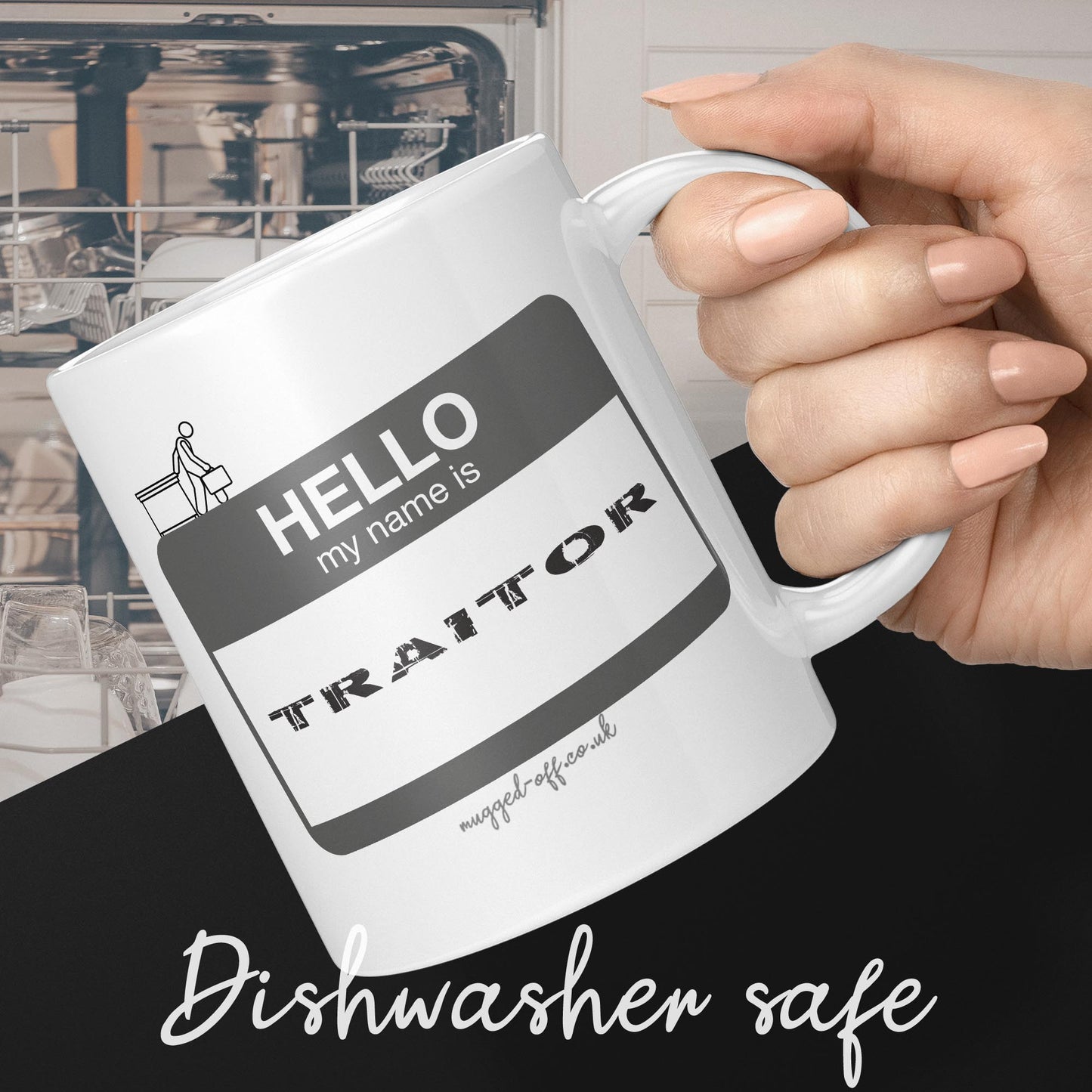 My name is traitor funny mug for leaving colleagues or leaving gift for work