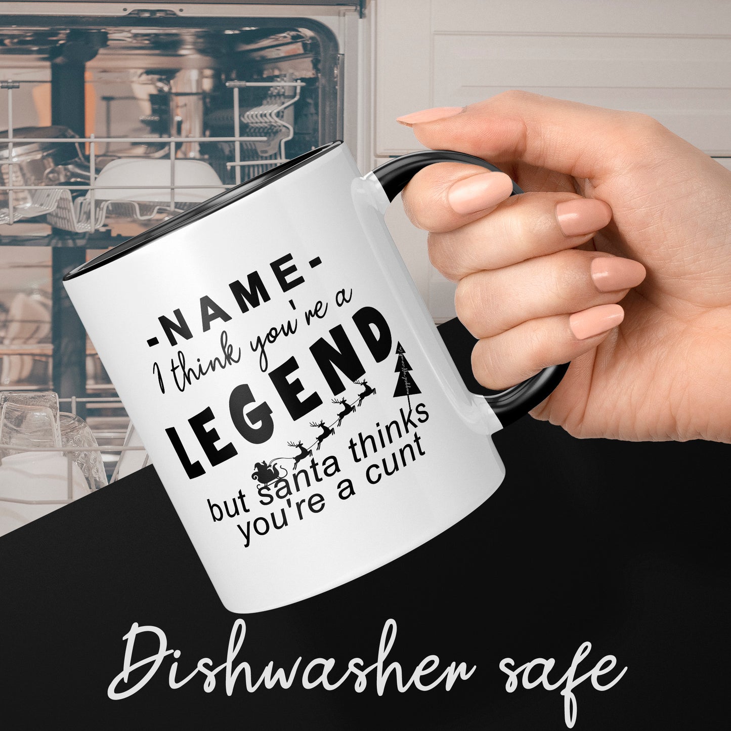 Amazing Rude Secrets Personalised Rude Secret Santa Gift I Think you're a legend but Santa ...