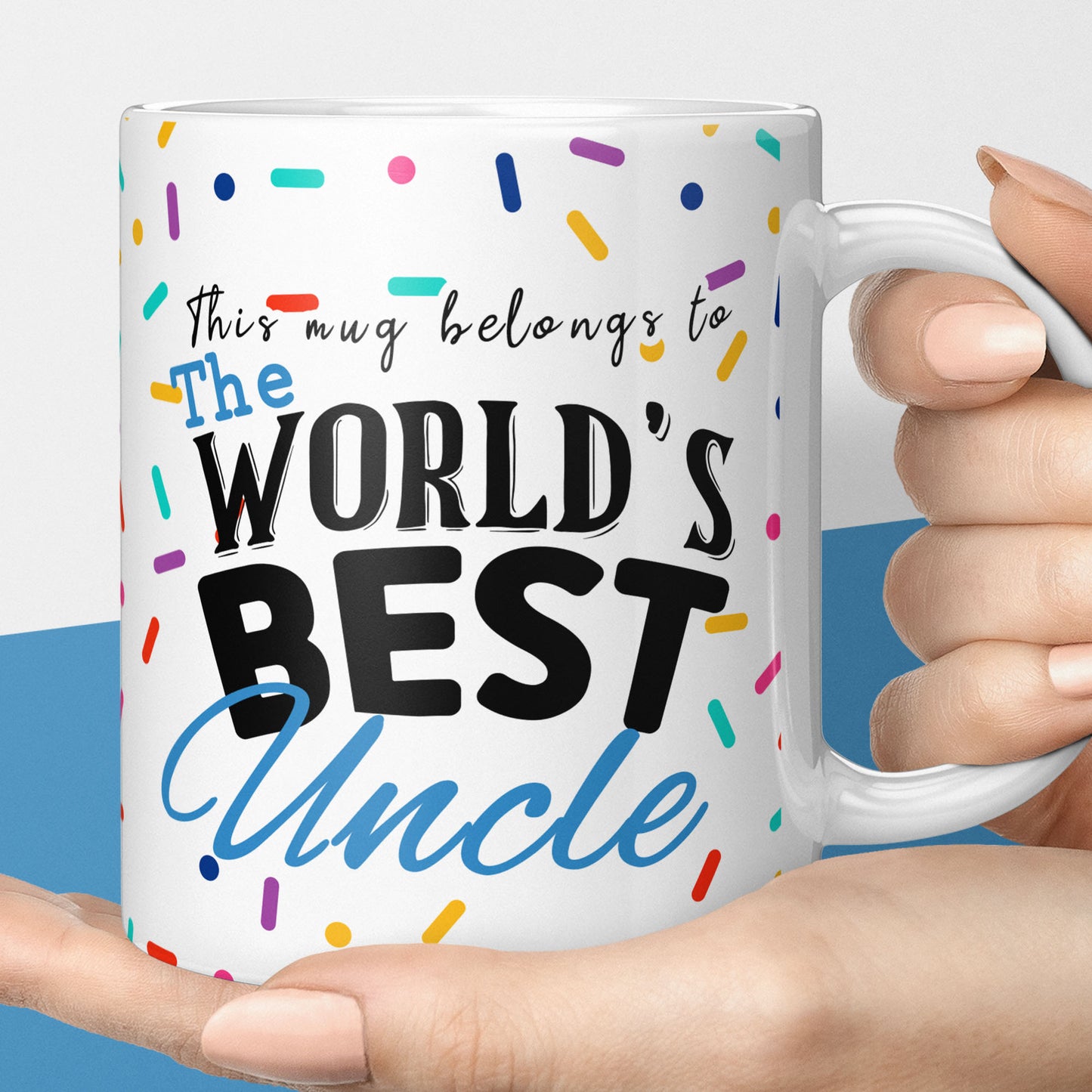 Worlds best uncle mug, thoughtful coffee mug gift for an uncle