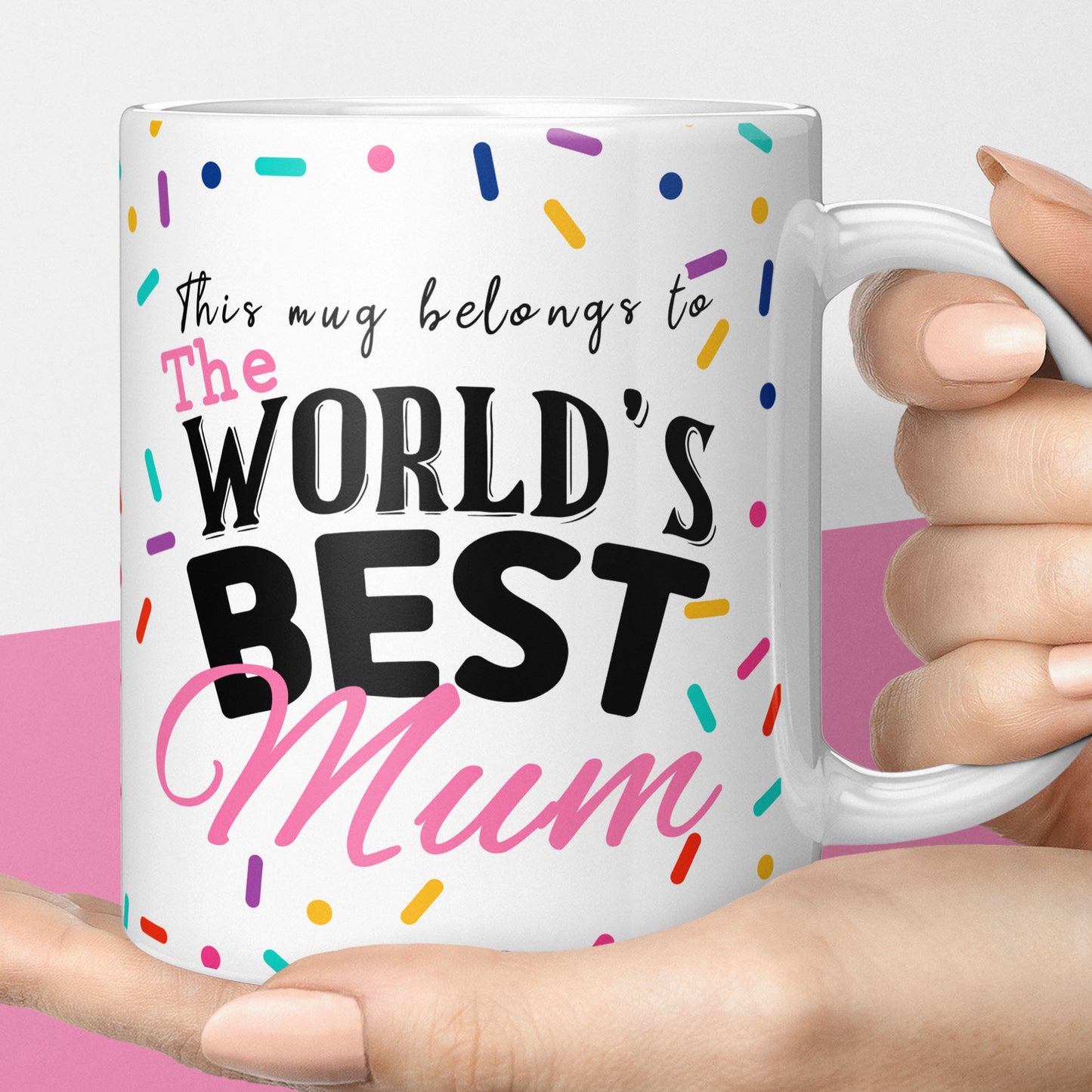 Worlds best mum mug, gift for mothers day, coffee mug gift