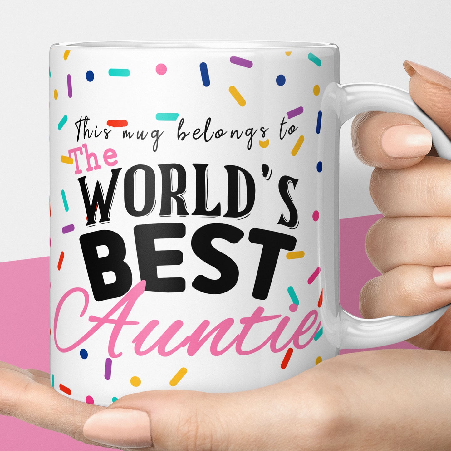 worlds best auntie mug, thoughtful cheap gift for an auntie