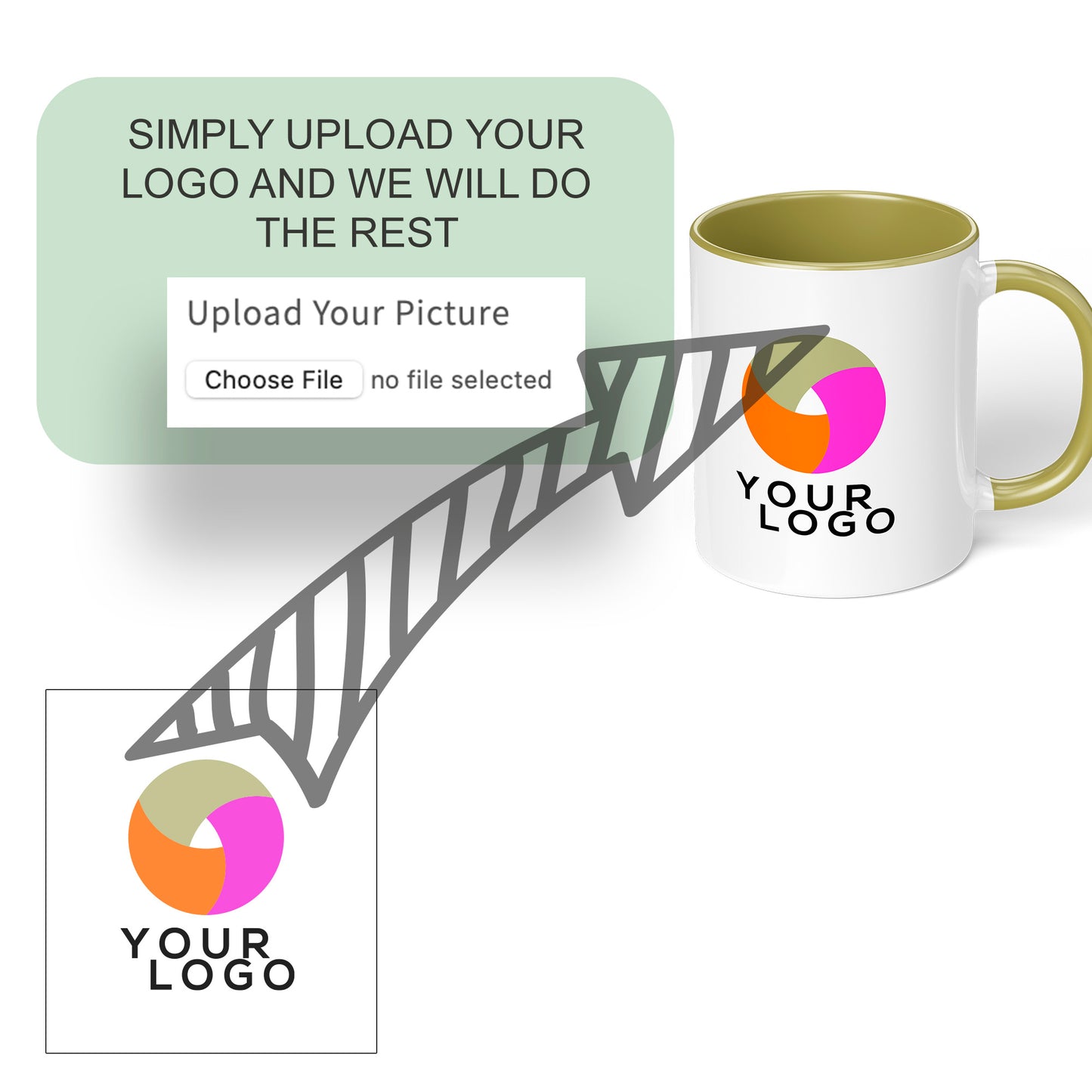 Branded Mugs (Yellow) - Fully Inclusive Pricing Full Colour Both Sides &  Free Delivery