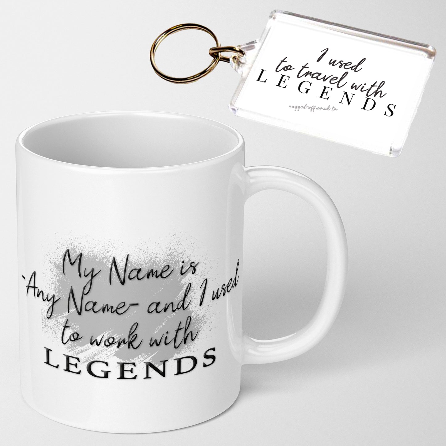 Personalised Leaving Gift Set Mugs with Keyring for Colleagues Boss Men Women,Sorry Your Leaving Gift Funny Work Presents for New Job, Congratulations