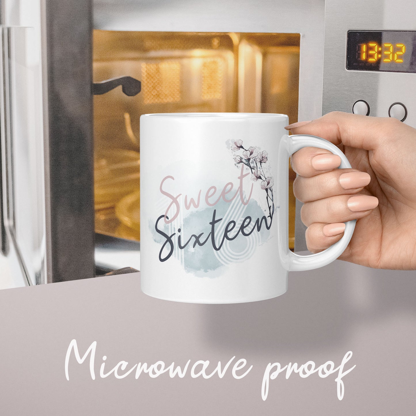 Sweet Sixteen gift super cute mug 16th birthday gifts for girl