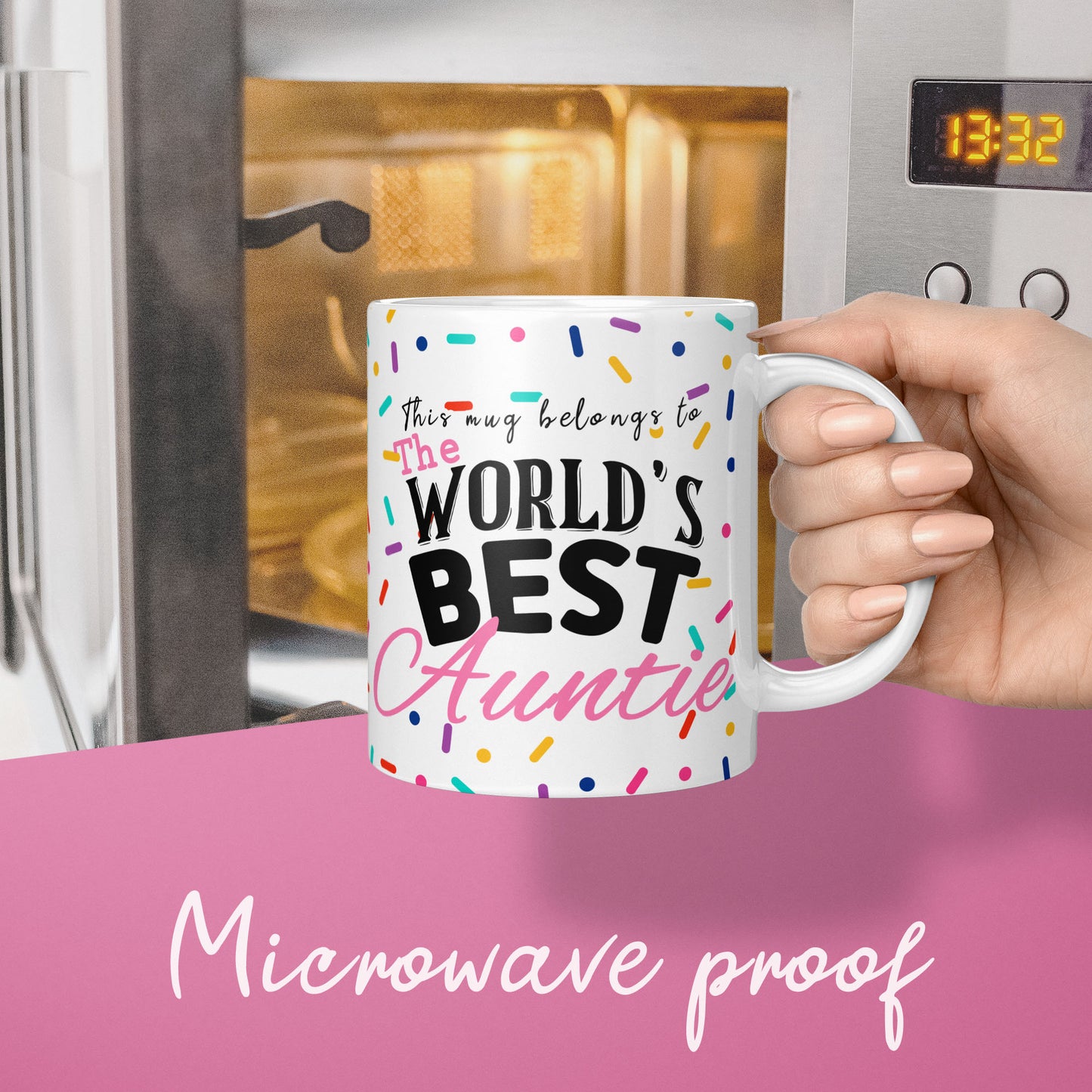 worlds best auntie mug, thoughtful cheap gift for an auntie