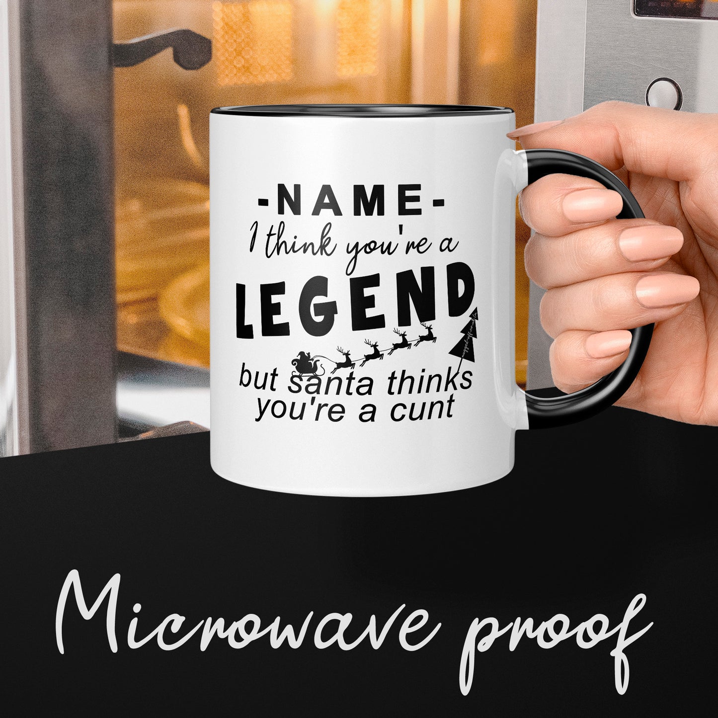 Amazing Rude Secrets Personalised Rude Secret Santa Gift I Think you're a legend but Santa ...