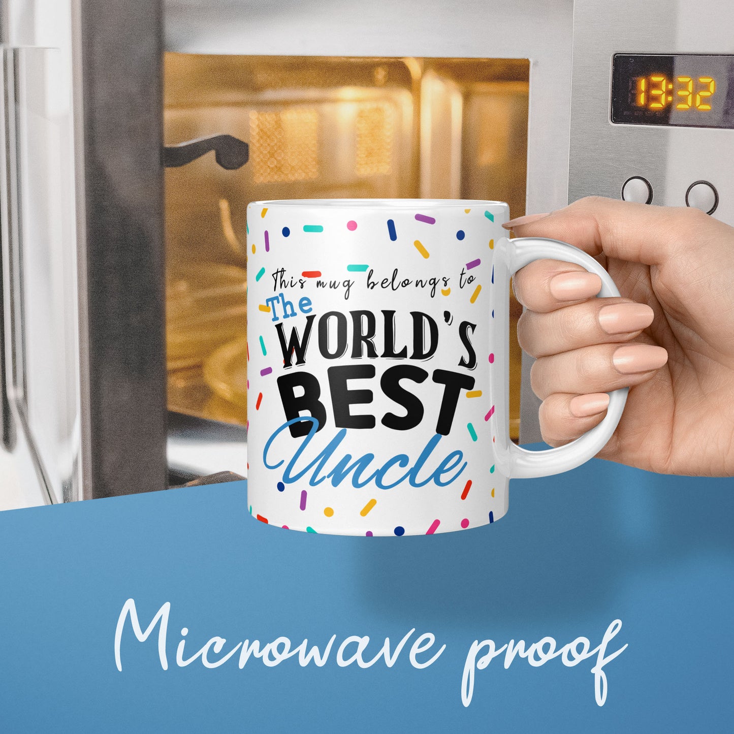 Worlds best uncle mug, thoughtful coffee mug gift for an uncle