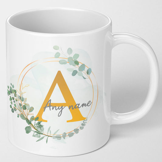 Personalised Initial Name Mug, Bridesmaid Gift, Gift for Friends, Gift for Her, Mothers Day Gift, Birthday
