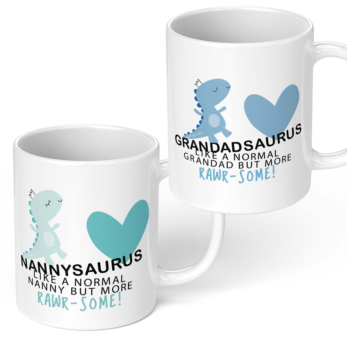 Nanny & Grandad Gift Set Nanny And Grandad Gifts Funny Nanny Nannysaurus and Grandadsaurus Mugs Christmas Birthday Gifts