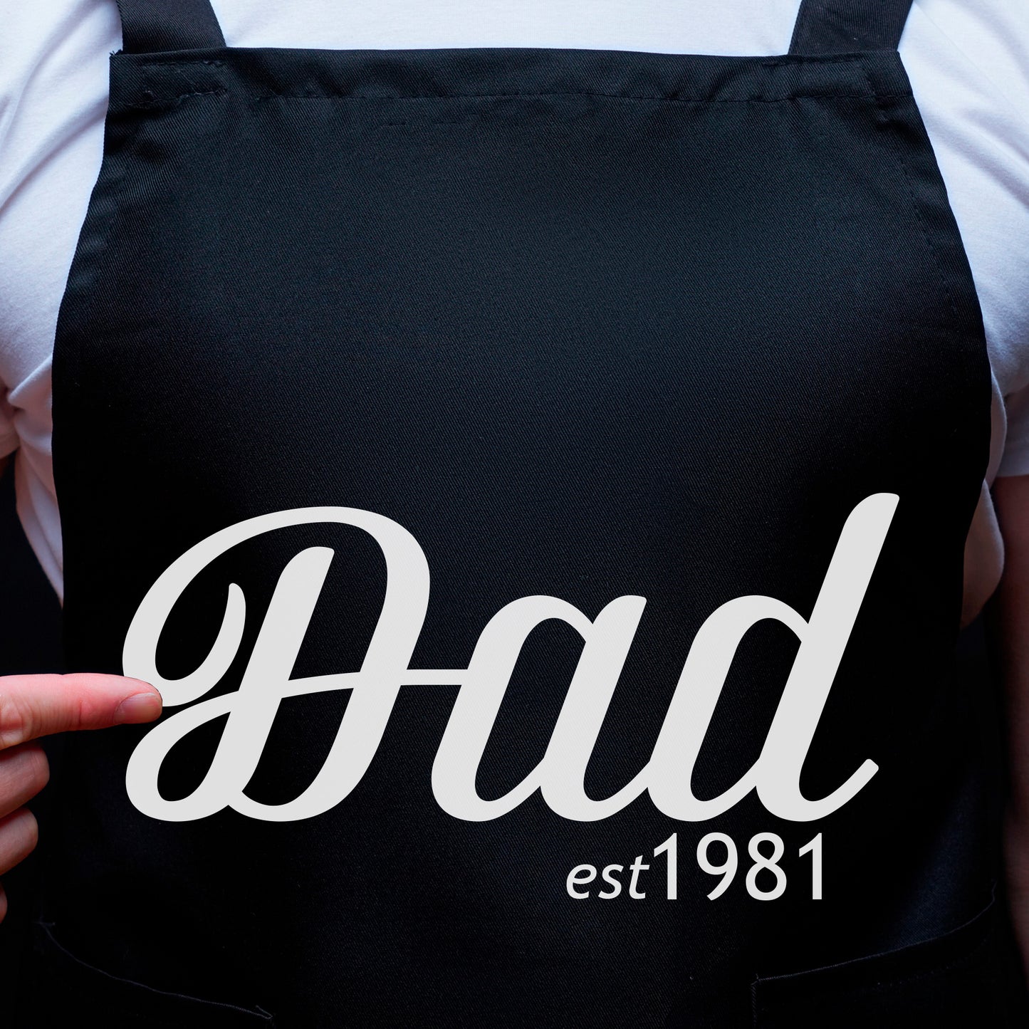 Dad Apron Dad Fathers Day Birthday grill apron Dad apron with front pocket machine washable Personalised