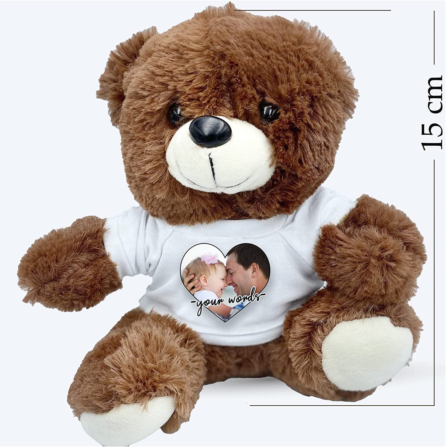 Personalised Teddy Bear Beautiful for All Special Occasions Photo and Text Personalised Teddy Bears with Photo - Christmas Gift