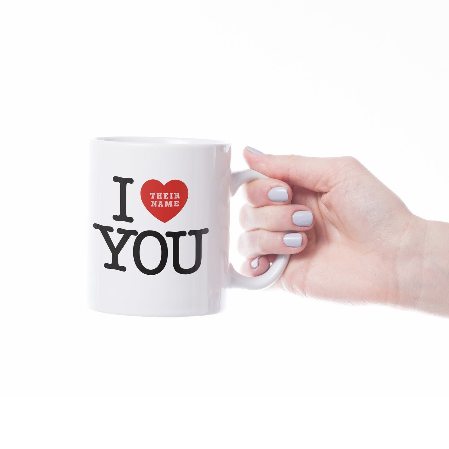 Personalised Love you mug Gift For Him or Her
