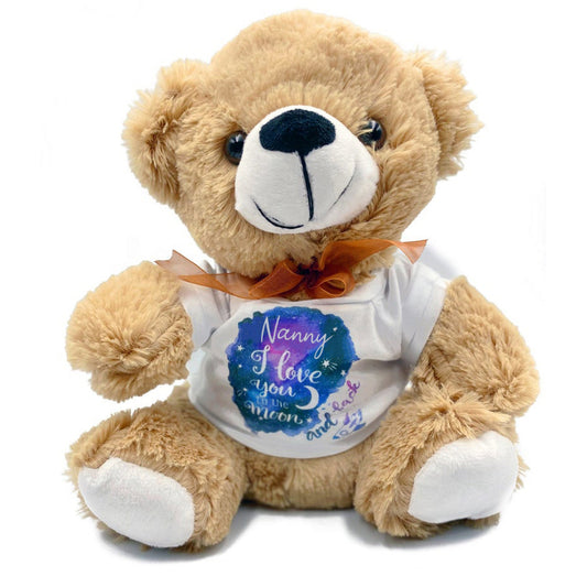 Nanny Teddy Bear Love You To The Moon & Back Mothers Day Xmas Birthday Gifts