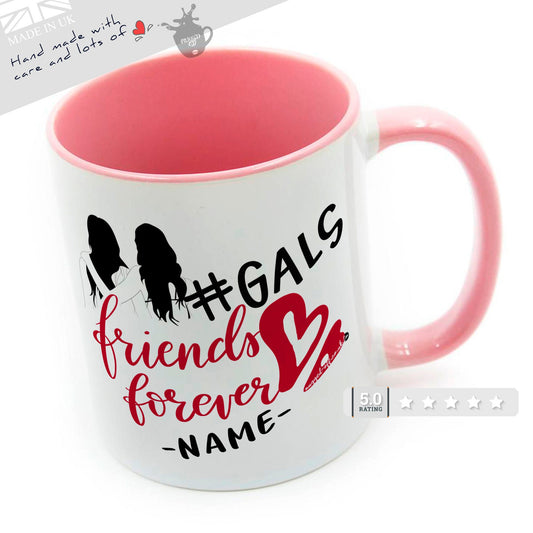 BFF Friends Gift Galentines friends forever personalised gifts Mug Cups Tea Coffee Mugs