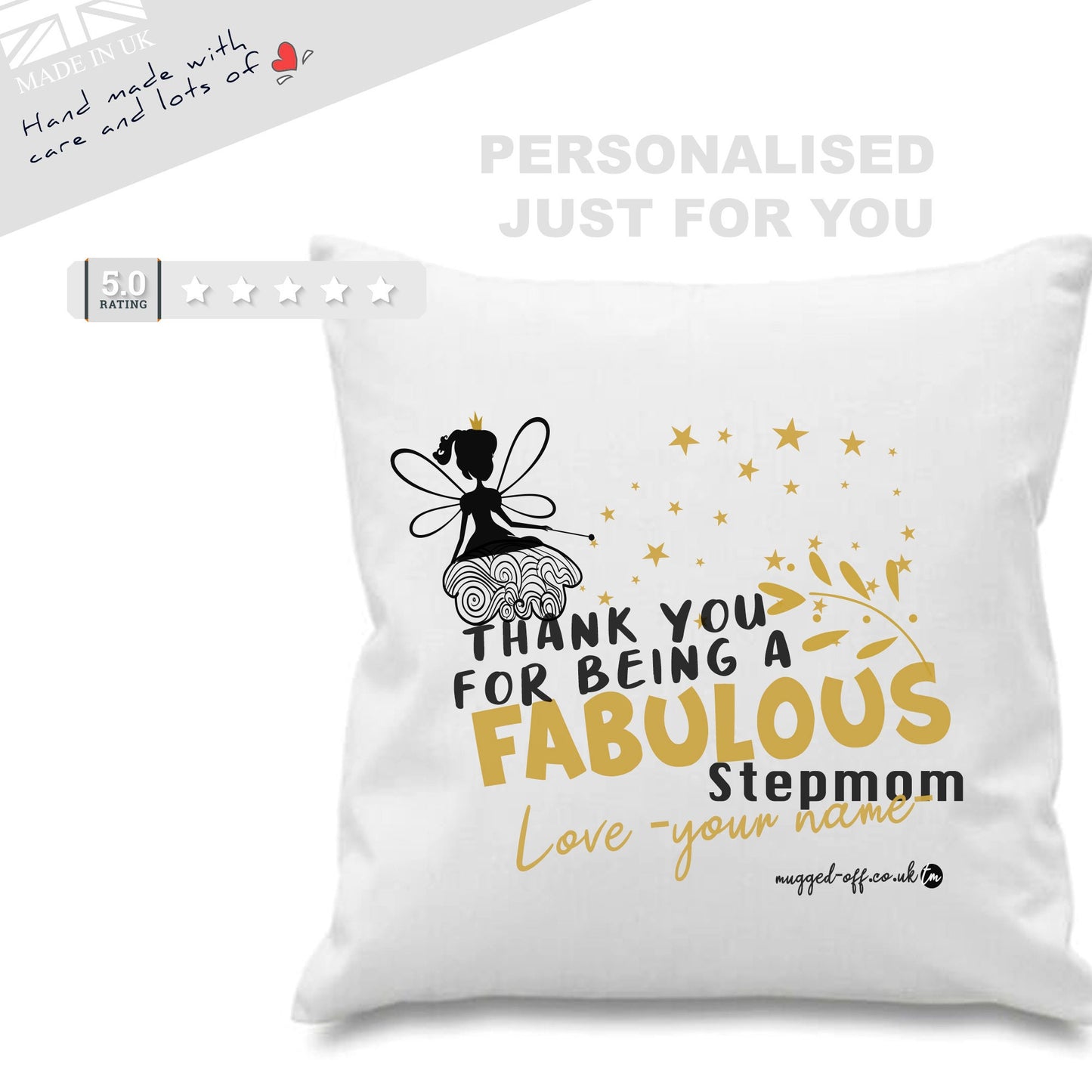 Stepmum Cushion Cover - cushion covers personalised just for your Stepmom mum mum mothers day gifts