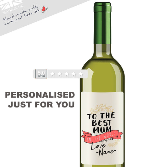 Mother's Day Gift Ideas - Wine Bottle Labels personalised - wine bottle labels for birthday xmas mothers day fathers day