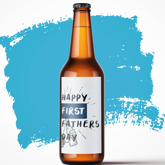 Happy first fathers day Fathers Day Beer Labels 3 Pack, Dad Beer Labels Just apply to your favourite beer
