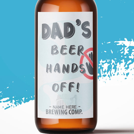 Dad's Beer Fathers Day Beer Labels 3 Pack, Dad Beer Labels, Personalised Beer Labels - Just apply to your favourite beer bottles