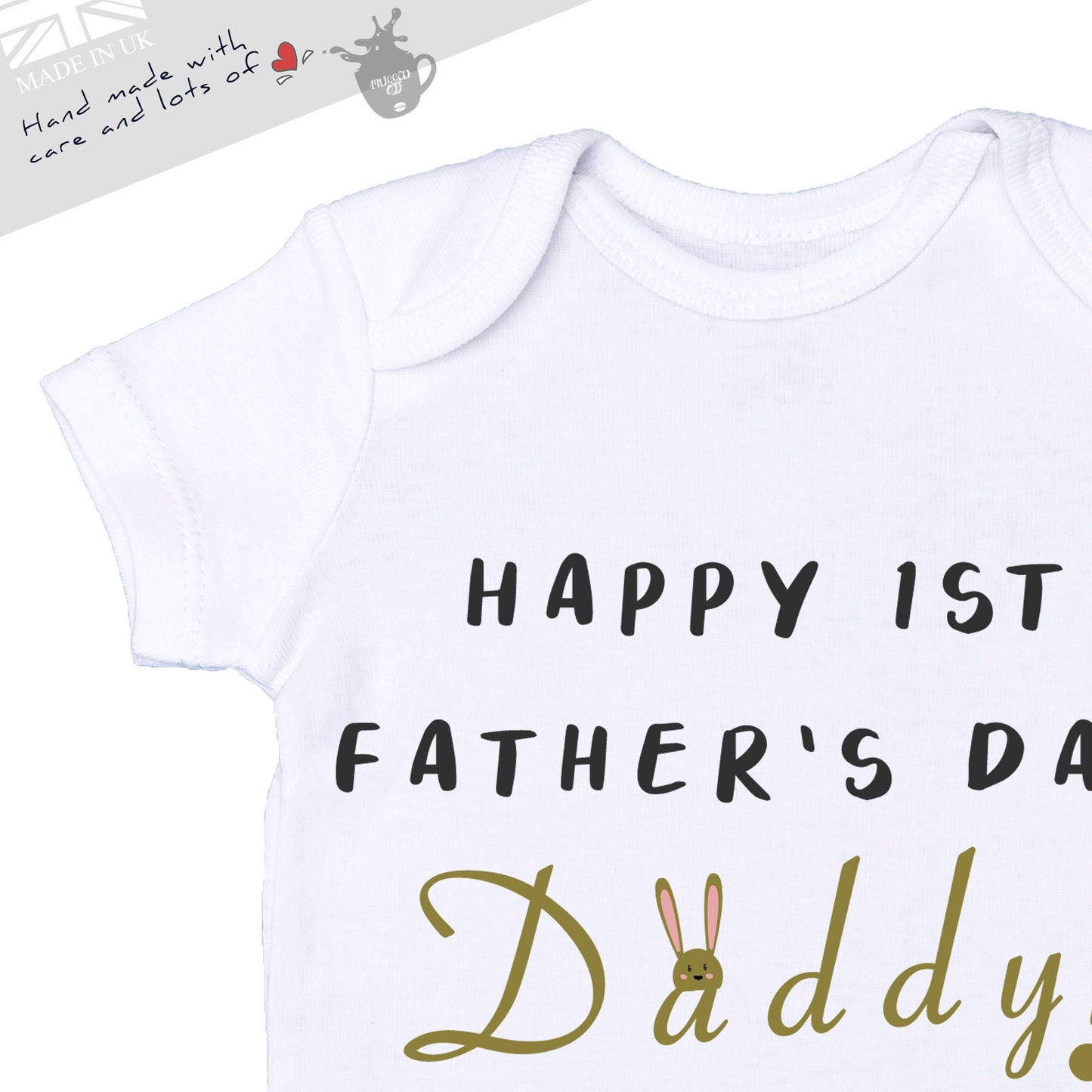 1st Fathers Day, First Father's Day Gifts Presents for New Dads Baby Grow - 0-3 / 3-6 New Daddy