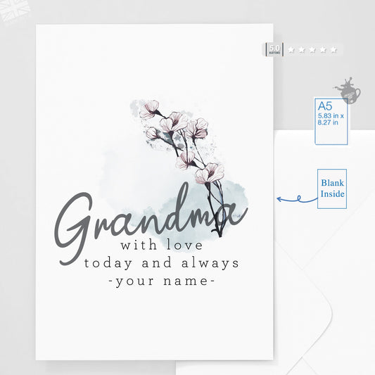 Grandma Birthday card Mothers day card for your amazing Grandma