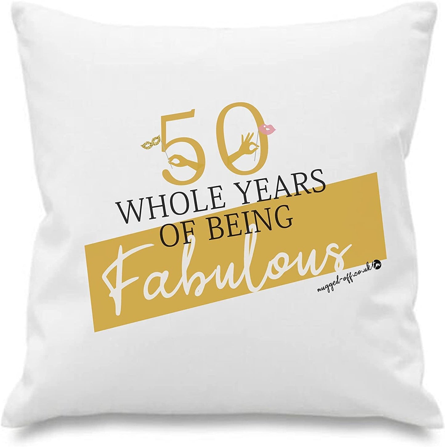 50th Birthday Gift For Him Or Her Cushion Cover Ideal Birthday Present For 50 Year Old