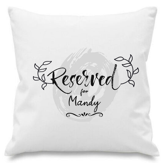 Reserved For... Personalised Cushion Cover Throw Pillow Cover Cushion Cover for Sofa Bed Home Decor