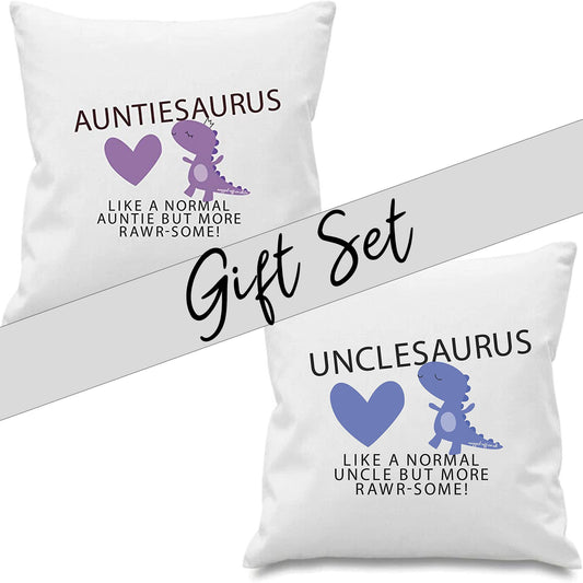 Auntie & Uncle Gift Set Cushion Covers Ideal Christmas Present