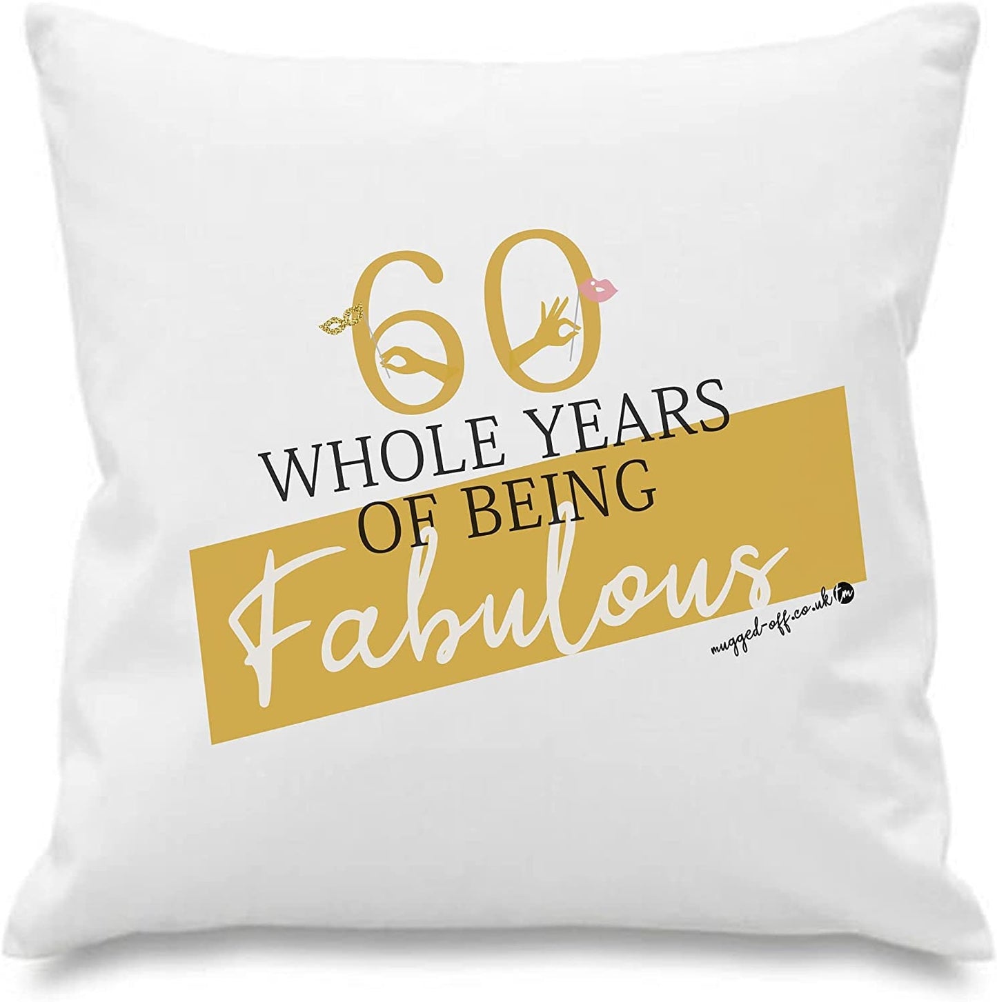60th Birthday Gift For Him Or Her Cushion Cover Ideal Birthday Present For 60 Year Old