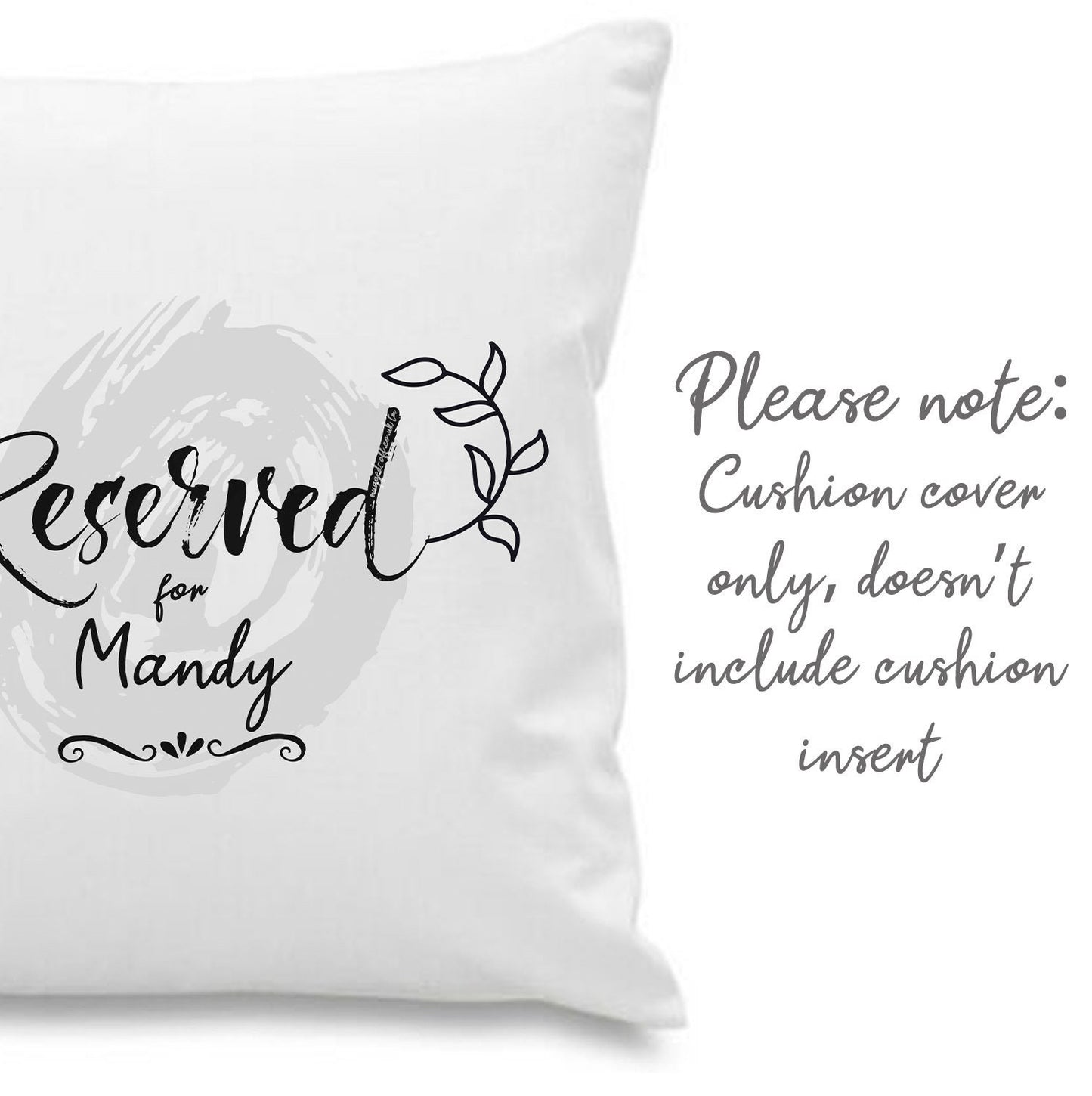 Reserved For... Personalised Cushion Cover Throw Pillow Cover Cushion Cover for Sofa Bed Home Decor