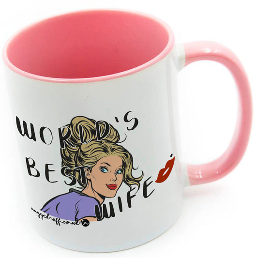 Wife Mug World's Best Wife - Marriage Anniversary Gifts For Her Husband Valentine's Day Mug Cups Tea Coffee Mugs