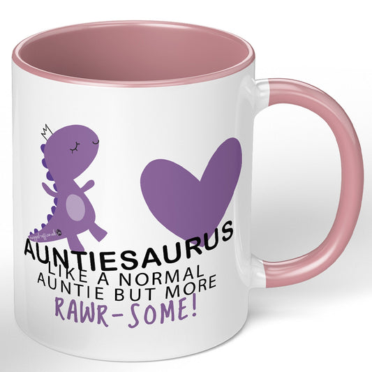 Auntie Gift Mug Auntiesaurus Cup Cups Xmas Birthday Christmas Tea Coffee Mugs Gifts