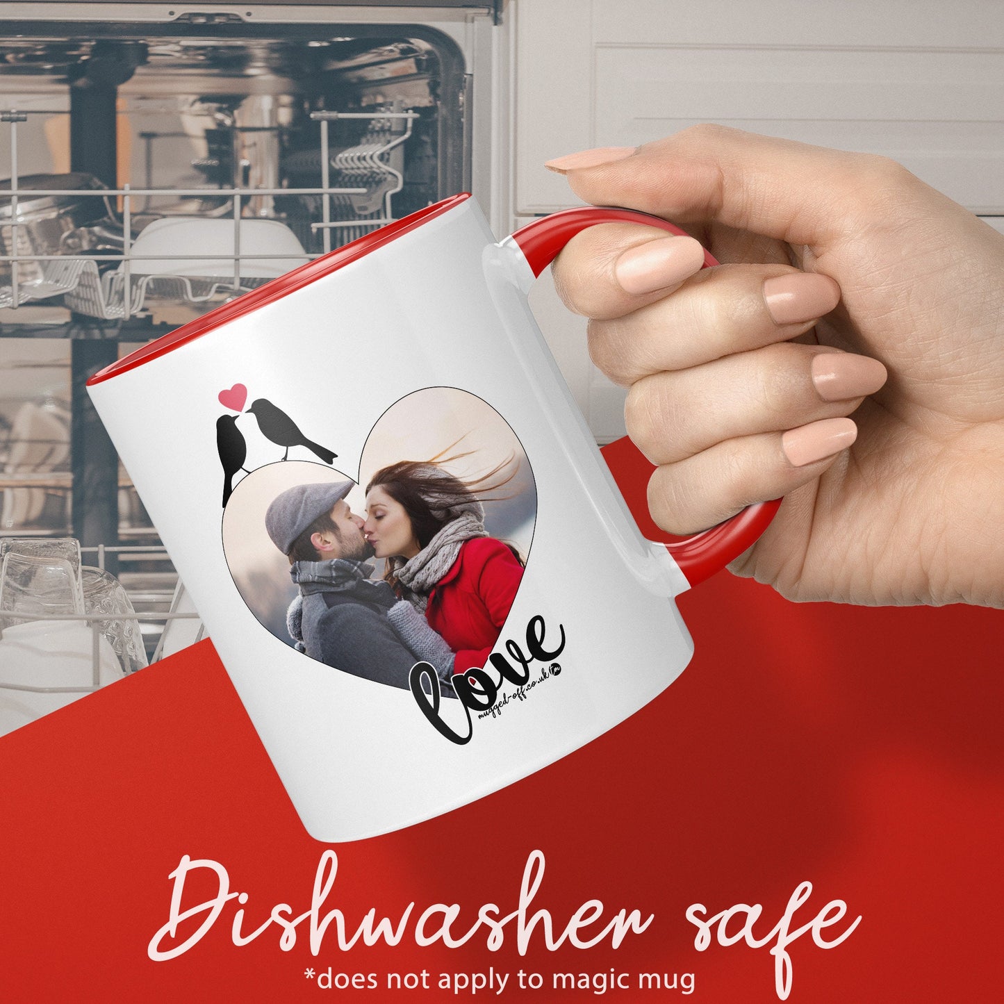 Valentines day gifts for her, personalised photo mug - Gift for Valentines Day, Mothers Day