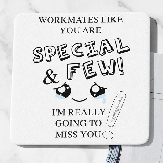 Leaving Farewell Coaster Funny Leaving Work Gift Work Bestie Novelty Coaster Colleague New Job Present Coworker