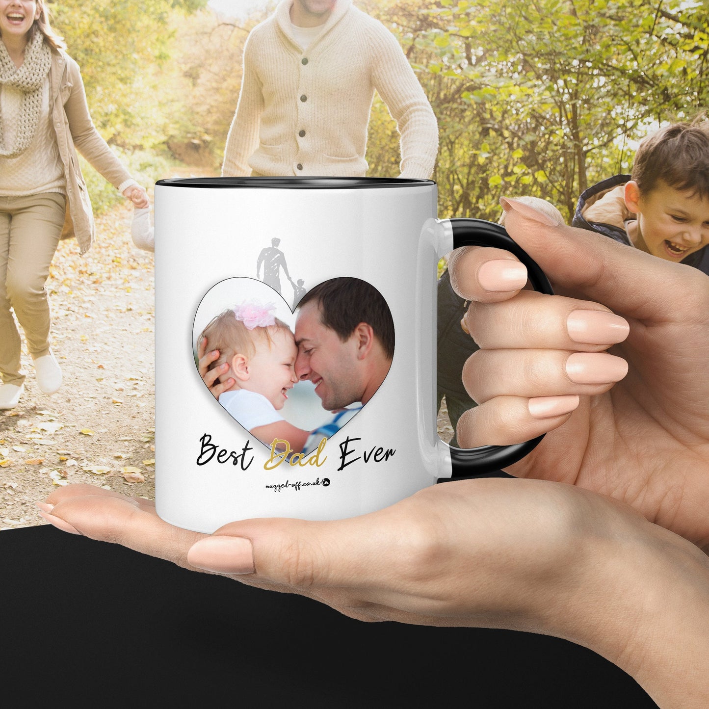 FREE DELIVERY - Best Dad Ever Gifts for him, Personalised Photo Mug - Gift for Fathers Day, Dad Birthday Lovely Present for Dad